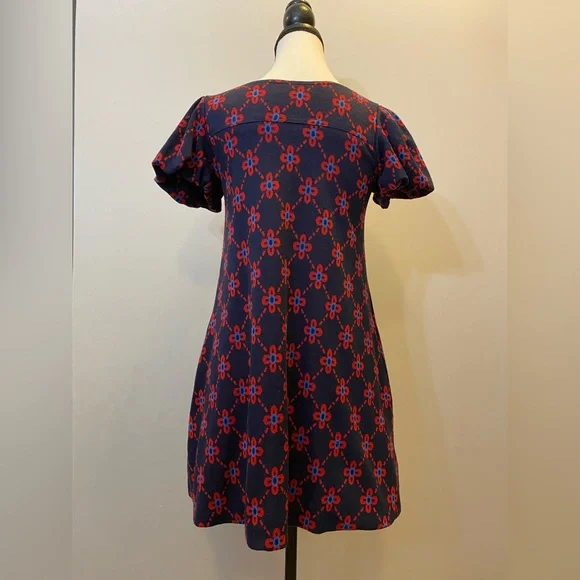 Betsey Johnson Navy and Red Mini Dress or Tunic fits medium - Picture 4 of 12